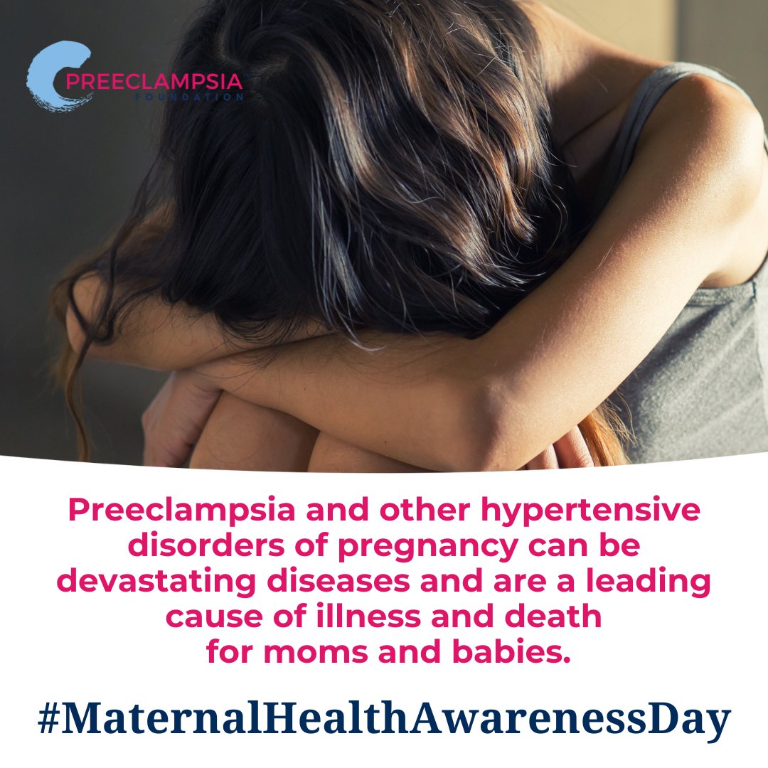 preeclampsia's tweet photo. Today is #MaternalHealthAwareness Day. Preeclampsia &amp; other hypertensive disorders of pregnancy are life-threatening and the leading cause of illness and death for moms and babies.

Share these graphics to your feed to spread awareness of #preeclampsia #eclampsia, #HELLPsyndrome https://t.co/oczfG45old