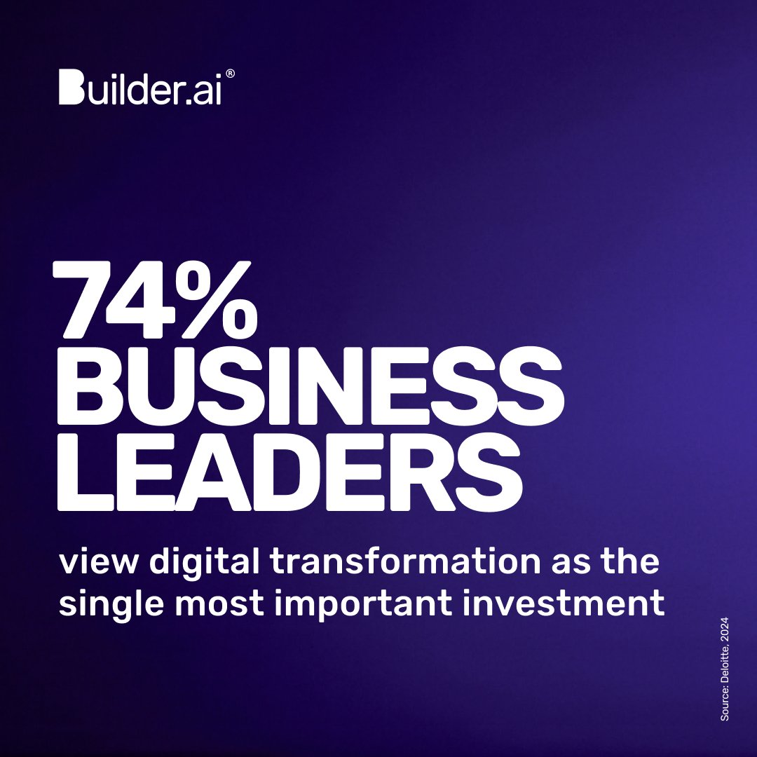 74% of CEOs agree digital transformation is key.

Our AI powered composable #software platform helps you build, scale &amp; innovate faster. 

Partner with us today and help build the future builder.ai/partnership?ut…