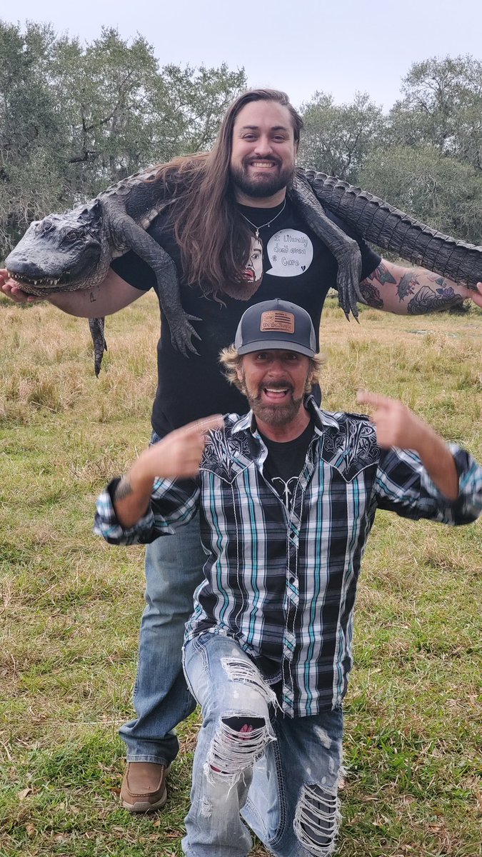 Blaine Anthony and Leigh Mcnasty in Florida 2025.  
#blaineanthony #leighmcnasty #wildlife #bearwhisperer