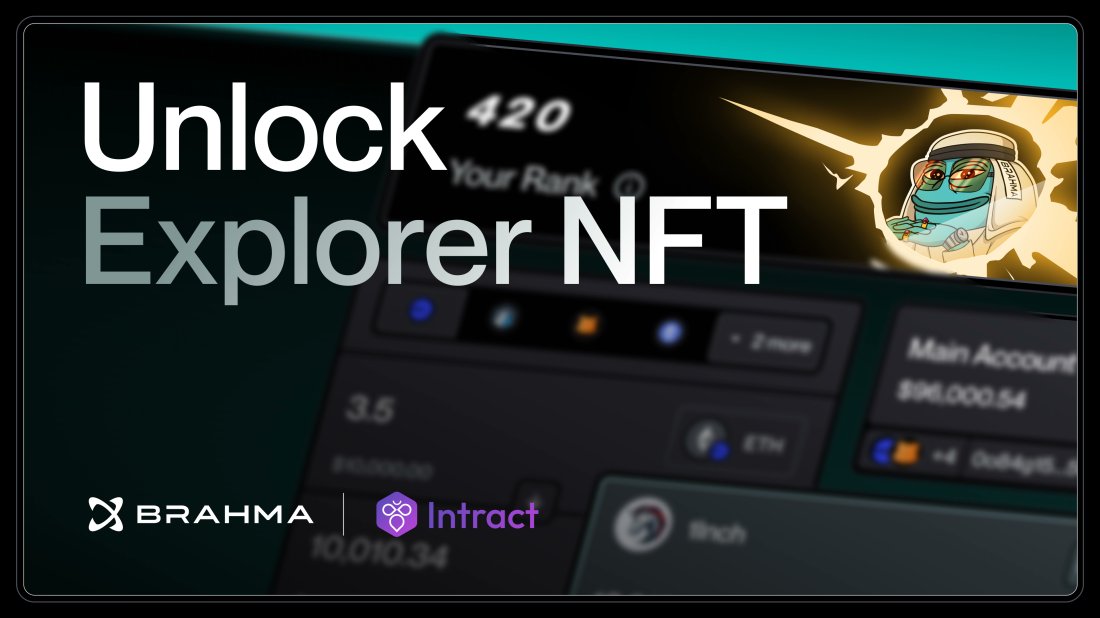 BrahmaFi's tweet image. Onchain AI Agents are taking off—don’t miss your chance! 🔥

We’ve teamed up with @IntractCampaign to give YOU early access to Brahma’s Morpho Agent!

10 lucky winners who completes this quest will be rewarded with Special Access NFT.

Join now: link.intract.io/So9t4M