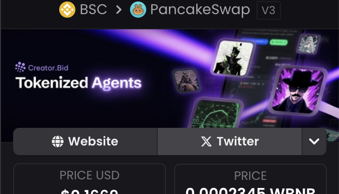 BitcoinRif's tweet photo. @CreatorBid Be careful guys, the website on dexscreener for this token is a scam and I was near losing my funds, please team update the website https://t.co/RtOBItIhu9