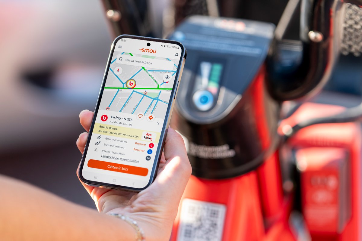 #JocBicing

Per què hi ha estacions #bicing marcades de color 🟡 a <a href="/smouapp/">·•smou app</a>?

Són estacions promocionades. En cas d'ancorar o agafar una bici en aquestes estacions, et donem punts extra a l'app Joc Bicing, que podràs bescanviar per premis! 🎁📲

ow.ly/H6Lk50R86mB