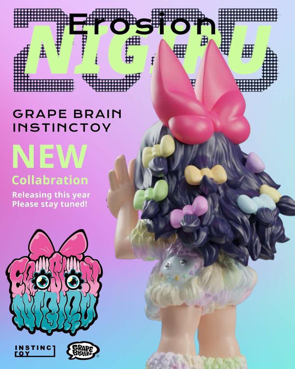 GRAPE BRAIN × INSTINCTOY “EROSION NIGIRU” GRAPE BRAINさんの人気