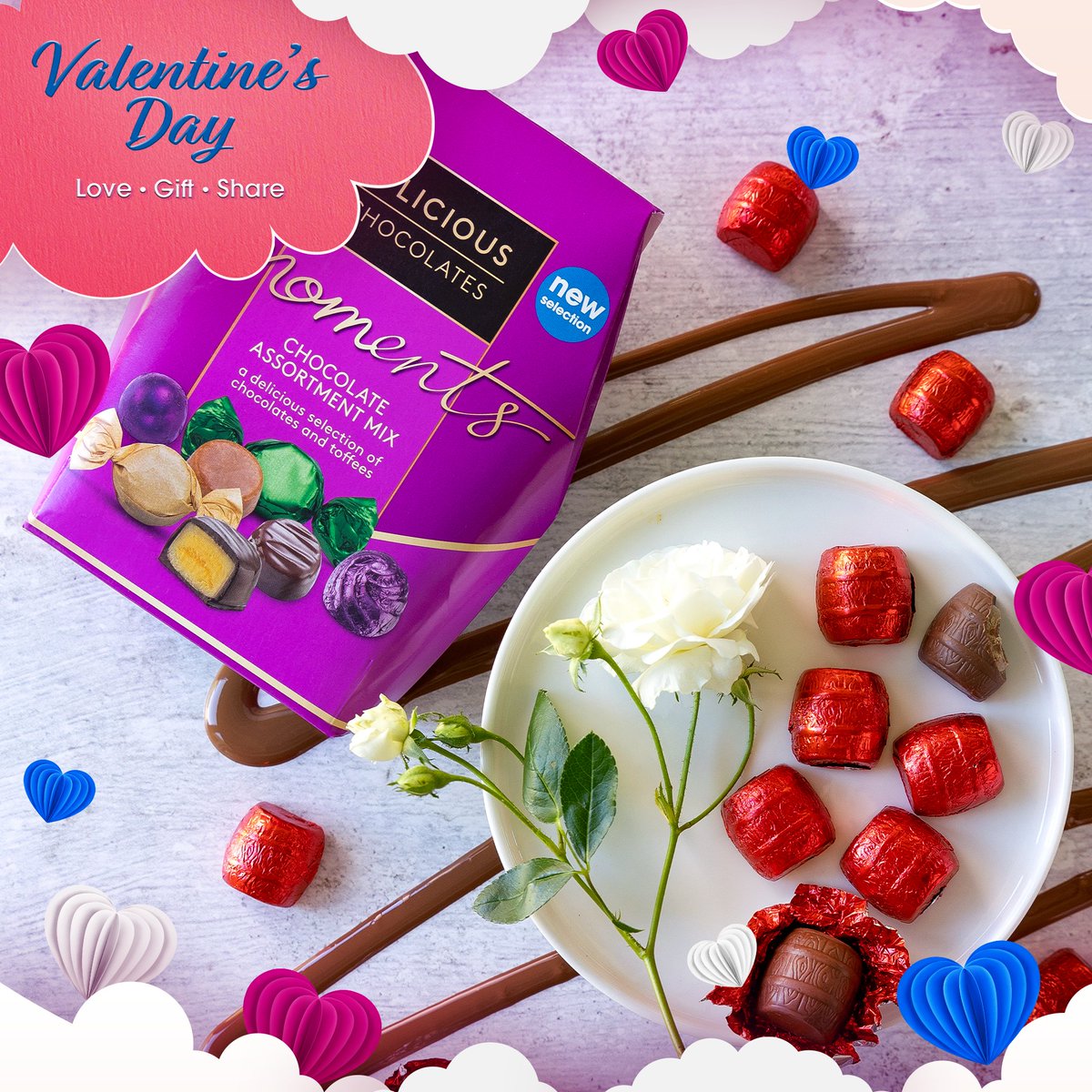 Clicks_SA's tweet photo. Valentine’s Day is the perfect opportunity to love, gift, and share with the special people in your life. 😋
Turn every moment into a D’licious one with our range of chocolates, truffles, wafers, and more.
#ClicksStart #ClicksValentinesDay #DLicious https://t.co/5wV8ru8ynd