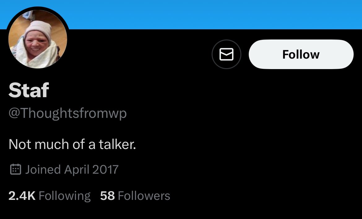 CrookedIndex's tweet photo. @Thoughtsfromwp @TailgateTed Not much of a talker but big on threatening apparently https://t.co/RUx2XOTEr7