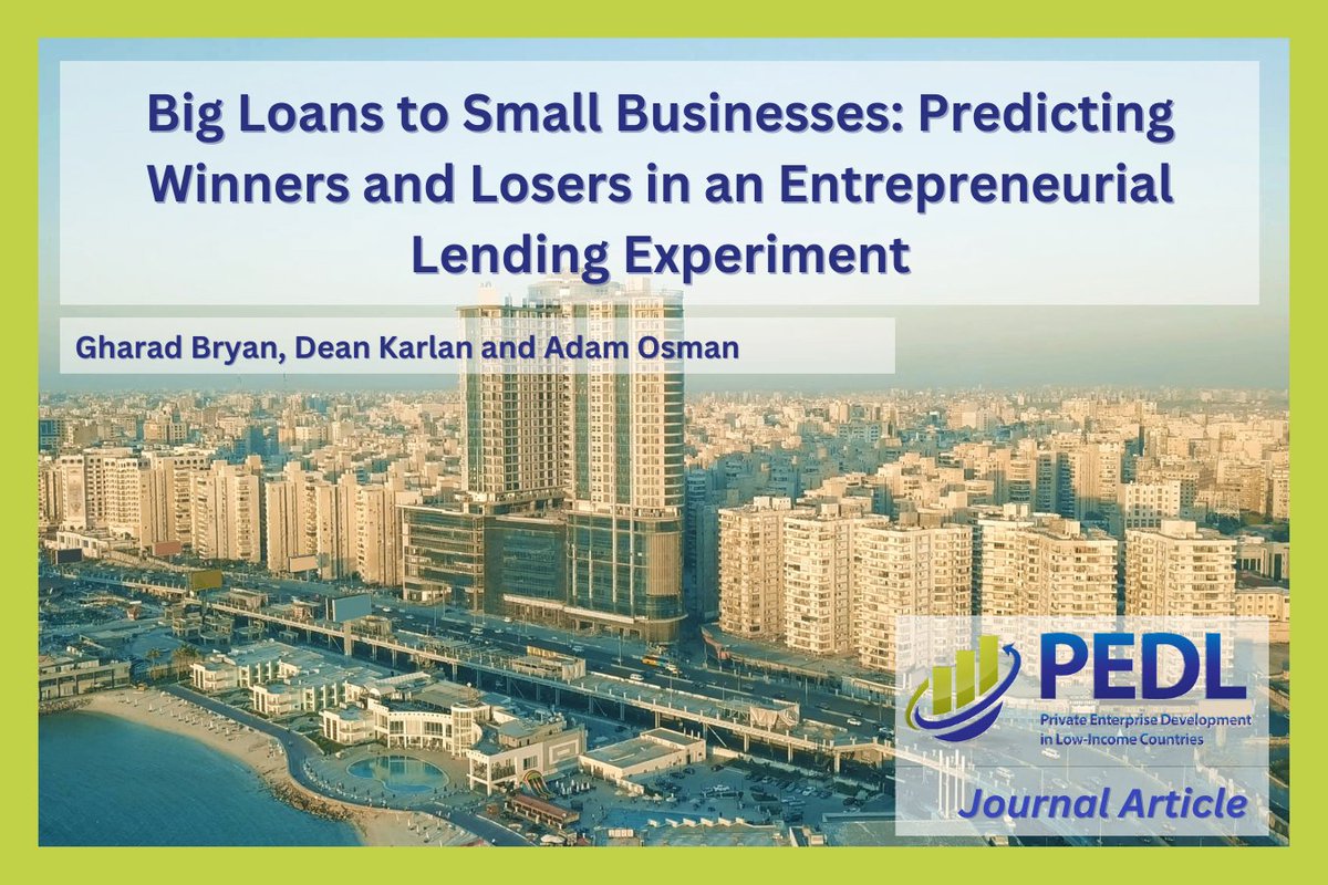 PEDL_CEPR's tweet image. New #PEDLJournalArticle by @gharadbryan (@LSEEcon), @deankarlan (@NorthwesternU) and @adammosman (@UofIllinois) published by the #AmericanEconomicReview.
bit.ly/289JA