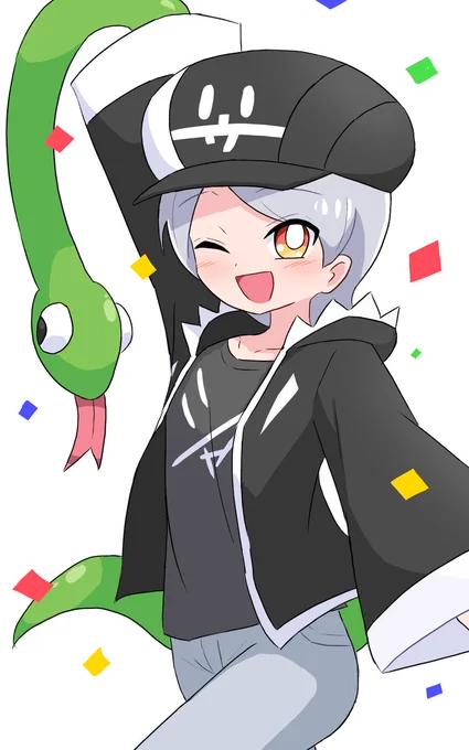 本日はたくさんのお祝いリプやイラストありがとうございます～! ただの一般男性にはもったいないくらいです。これを活力に、巳年らしく太く長く楽しい2025年にしたいと思います!! #シャドゥー代理絵 