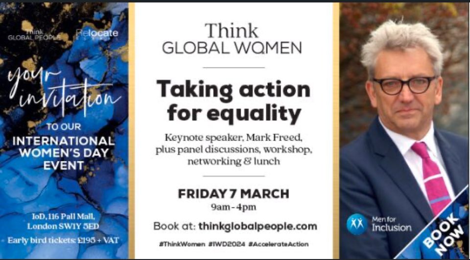relocatemag's tweet photo. ✨Celebrate International Women's Day 2025 with us! ✨

Join us Friday, 7 March 2025, at Think Global Women’s celebration at @The_IoD in London. An event focussed on diversity, equity &amp; inclusion helping to amplify women's voices in #leadership #iwd2025

https://t.co/yl91EwLmzk https://t.co/05U4iW3asv