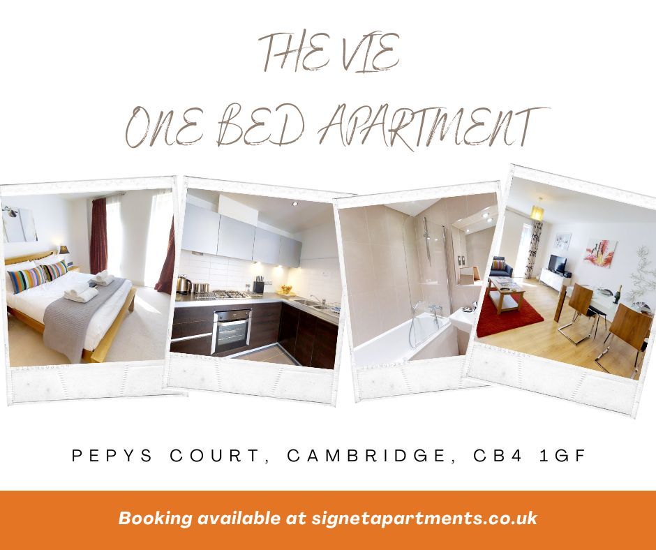 These stunning apartments in the Vie development are just a minute from the river, offering beautiful views and peaceful walks. A prime location with easy access to science and business parks and the city centre. Info and bookings at buff.ly/4gNyAbV.