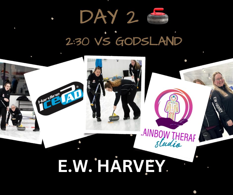DunneTeam's tweet photo. Drop down to the @SJCCRemaxCentre  and catch some
Great curling as the provinces best battle for a berth at the
Scottie’s. 

@HardlineCurling 
E.W. Harvey
Rainbow Therapy Studio https://t.co/s2kmOx6QAq