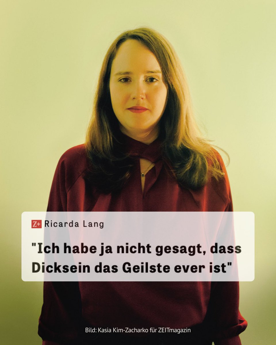 Ricarda Lang (@ricarda_lang) on Twitter photo Ich habe abgenommen. Und sehr lange darüber nach gedacht, ob ich darüber öffentlich sprechen will. Aber auch hier geht es um Deutungshoheit.
Heraus gekommen ist ein sehr persönliches Gespräch mit dem <a href="/ZEITmagazin/">ZEITmagazin</a>.
zeit.de/zeit-magazin/2… Ich habe abgenommen. Und sehr lange darüber nach gedacht, ob ich darüber öffentlich sprechen will. Aber auch hier geht es um Deutungshoheit.
Heraus gekommen ist ein sehr persönliches Gespräch mit dem <a href="/ZEITmagazin/">ZEITmagazin</a>.
zeit.de/zeit-magazin/2…