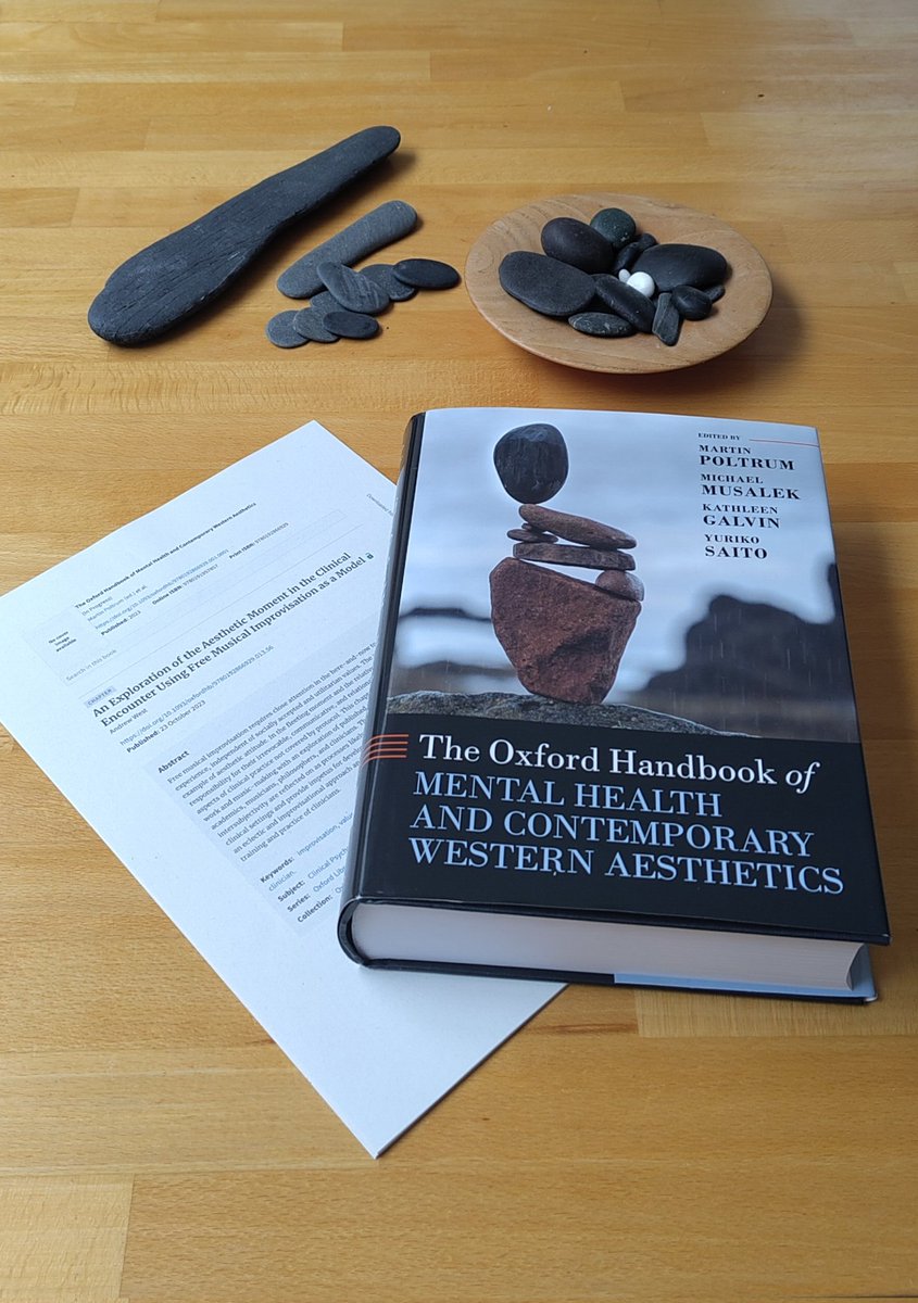 DevConvers's tweet image. OK. I am pleased with this and proud of it. Arrived today.

Chapter 48 is mine (and, let me say, there is so much brilliant thinking in this book):

An Exploration of the Aesthetic Moment in the Clinical Encounter Using #FreeMusicalImprovisation as a Model.

#Writing #Aesthetics