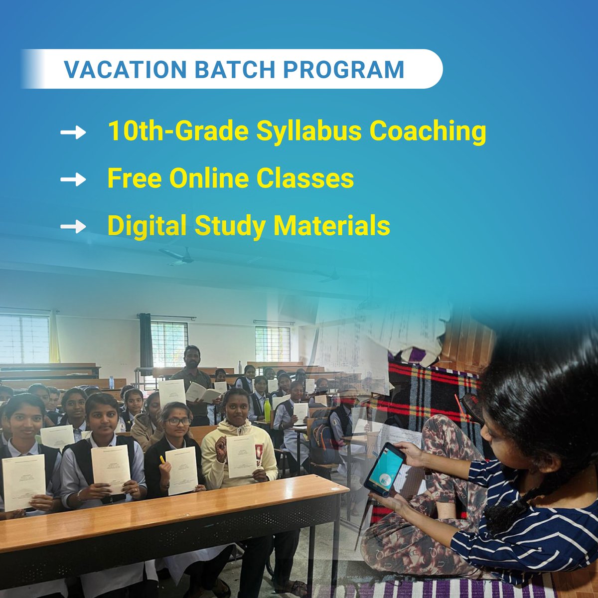 righttolive_org's tweet image. #RightToLive &amp;amp; #SankalpLearning are launching the Vacation Batch Program to help 1.5 lakh rural Government school students excel in their SSLC exams for the academic year 2025-26.

Donate now and make an impact - righttolive.org/Empower-Rural-…

#EmpowerEducation #TransformLives