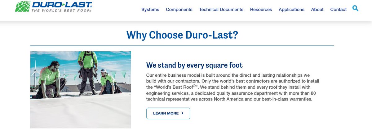 StHenryTRS's tweet photo. Our guys are on the Duro-Last website - pretty cool to see Technical Roofing on their page during installation. We take pride in receiving the Platinum Contractor Award each year for Duro-Last. 💪
#durolast #roofing #teamtechnical https://t.co/xfkLMNnJUQ