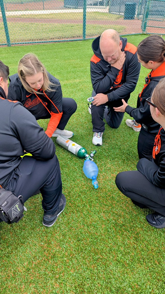JVT_Travel's tweet photo. Looking forward to another great day of training with the @Orioles Athletic Training staff! Here's a preview of the incredible training we did yesterday, even in the chilly weather. Back at it again today with even more fun! #SMEM #EmergencyActionPlan #sportsmedicine https://t.co/lPyWIugMxl