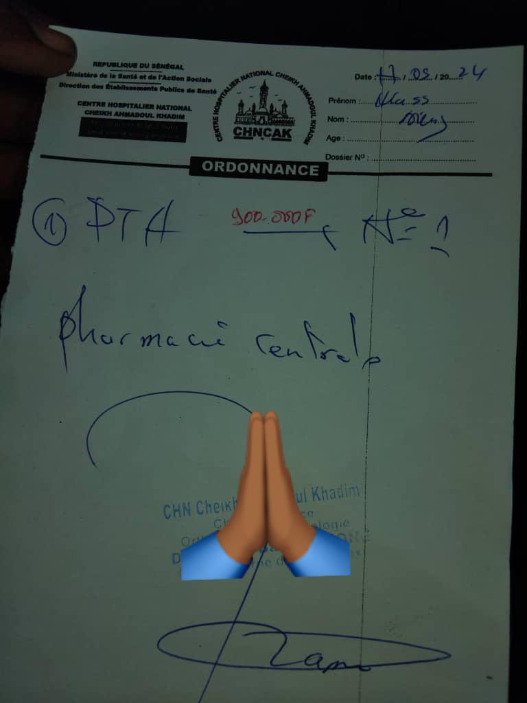 FS_MamouReine's tweet photo. Hello la famille. 
Aidez nous à venir en aide à notre patient qui malheureusement après une fracture  depuis 4 mois doit subir une opération chirurgicale qui tourne autour de 1.000.000FCFA 🙏🏾 
Vos contributions par Wave au 761689774 et par OM au 773221317 https://t.co/WDMR5U22kI