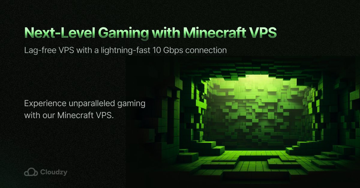 cloudzyvps's tweet image. Explore Endless Worlds with Minecraft VPS

Elevate your Minecraft experience with #Cloudzy Minecraft VPS!
Seamless gameplay
99.95% uptime
Play with friends, anywhere, anytime

Start now: cloudzy.com/minecraft-vps

Secure your world today.
#Minecraft #MinecraftVPS  #GamingVPS