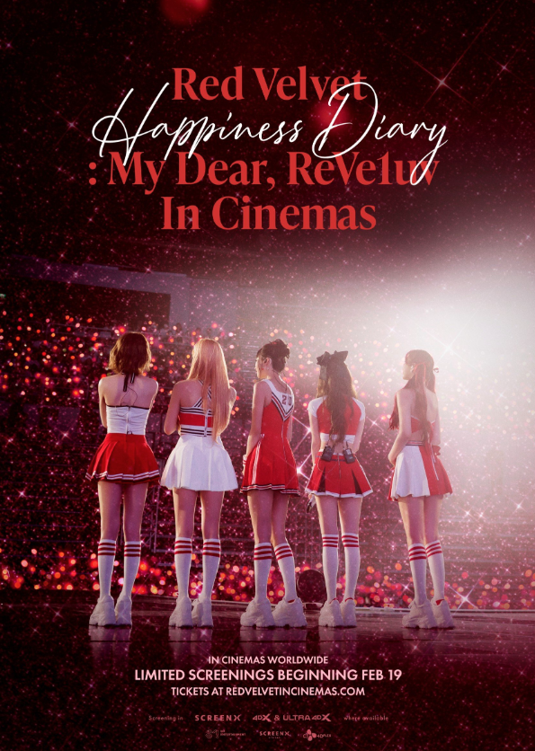 AboutMusicYT's tweet photo. Red Velvet's 'Happiness Diary: My Dear, ReVe1uv' will be released in cinemas worldwide. https://t.co/L1O7gCTTzv