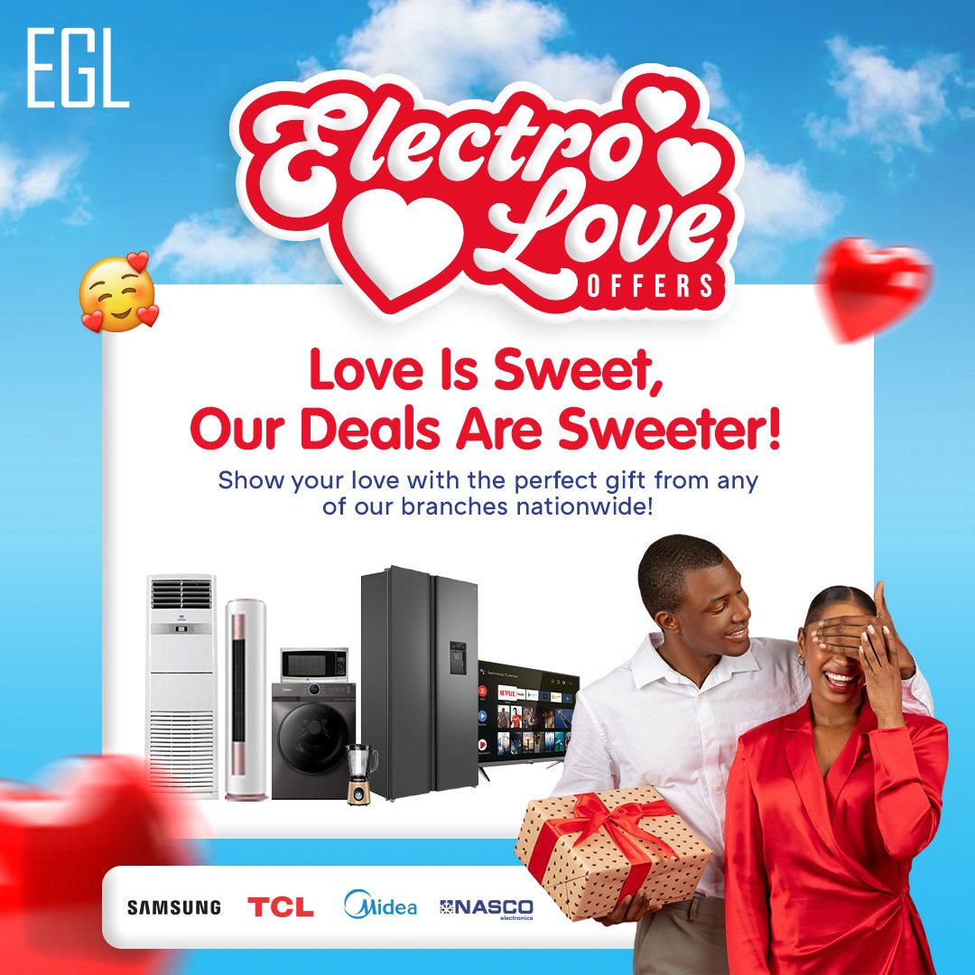ELECTROLANDGH's tweet photo. The special season of love is a few days away, and ELECTROLAND is showing ELECTROLOVE with special offers coming your way!

Watch this space for the sweetest deals!

#Electroland #Electrolove #Electrolandgh #february #valentines #samsung #tcl #midea #nasco #nascogh https://t.co/WZFARYCHWi