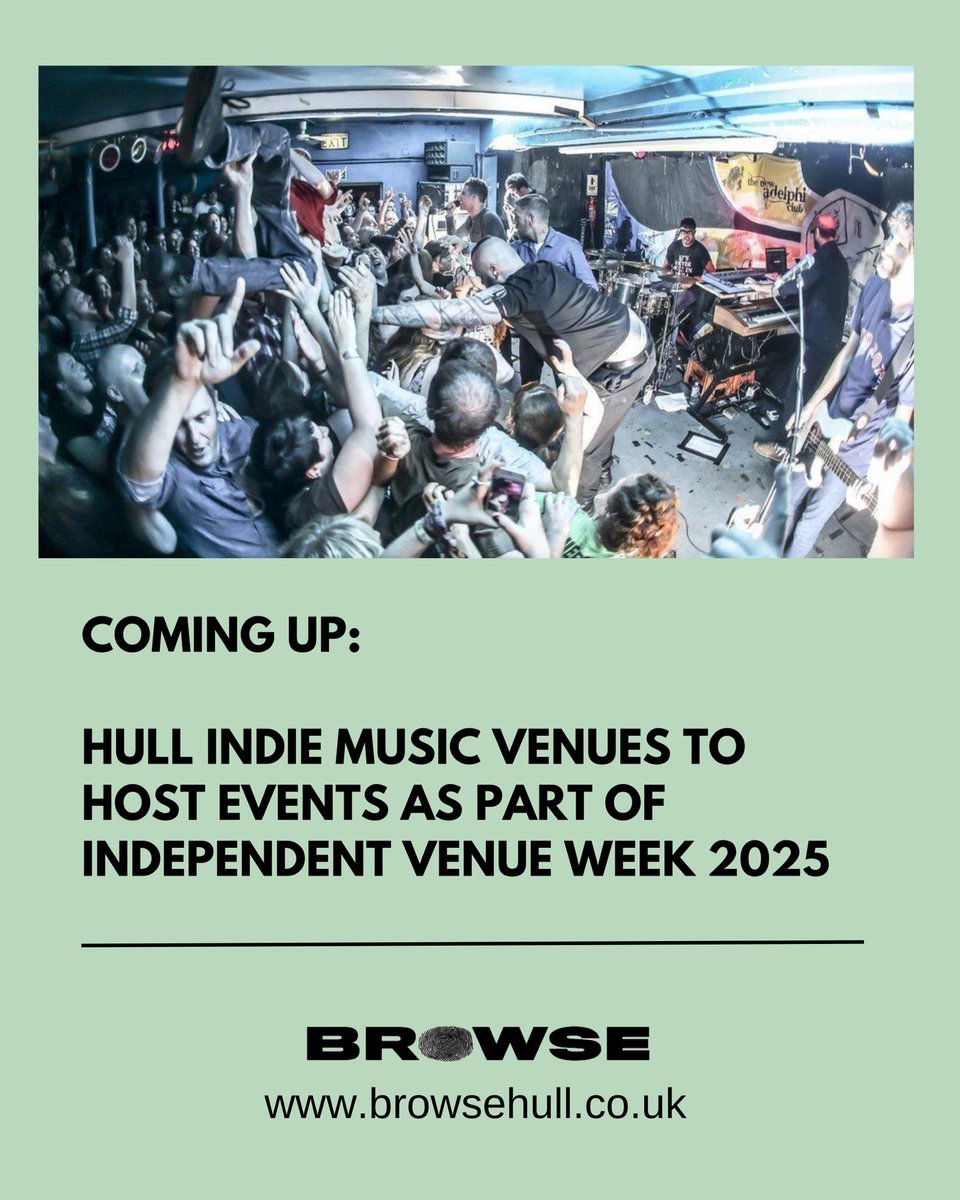 Browse Hull (@browsemag) on Twitter photo BROWSE HULL MUSIC:
Three independent Hull music venues host events as part of #IndependentVenueWeek
BROWSE MORE —-> bit.ly/browseivw
<a href="/socialhumberst/">Social</a> / <a href="/polarbearclub/">Polar Bear Club</a> / <a href="/TheAdelphiClub/">The New Adelphi Club</a> BROWSE HULL MUSIC:
Three independent Hull music venues host events as part of #IndependentVenueWeek
BROWSE MORE —-> bit.ly/browseivw
<a href="/socialhumberst/">Social</a> / <a href="/polarbearclub/">Polar Bear Club</a> / <a href="/TheAdelphiClub/">The New Adelphi Club</a>