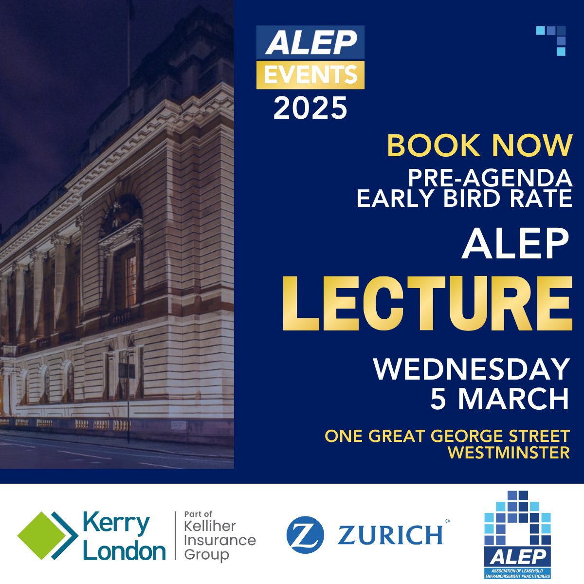 ALEPofficial's tweet image. Pre-Agenda, early bird places now available!
The ALEP Lecture 2025 is taking place on Wednesday 5 March. Secure your spot now at our re-agenda, early bird rate.  Book now - alep.org.uk/event/lecture-… #ALEPEvents #ALEPLecture #Event #London