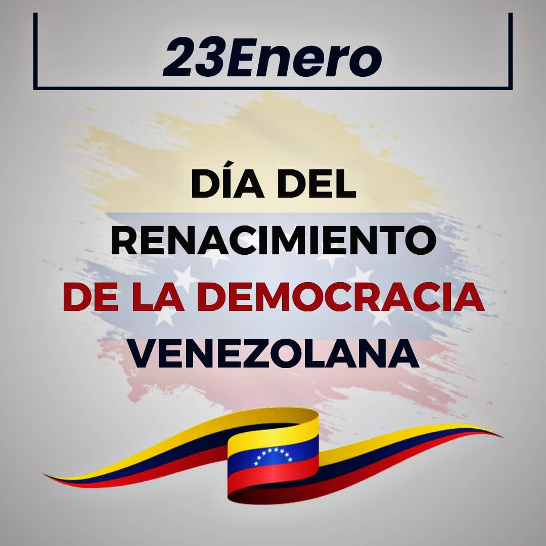 El 23 de enero representa una fecha histórica para nuestro país, siendo el inicio pleno de la democracia tras el derrocamiento de la dictadura de Marcos Pérez Jiménez.

Un día conmemorado como una demostración de gallardía de todos los venezolanos que anhelamos vivir en paz y