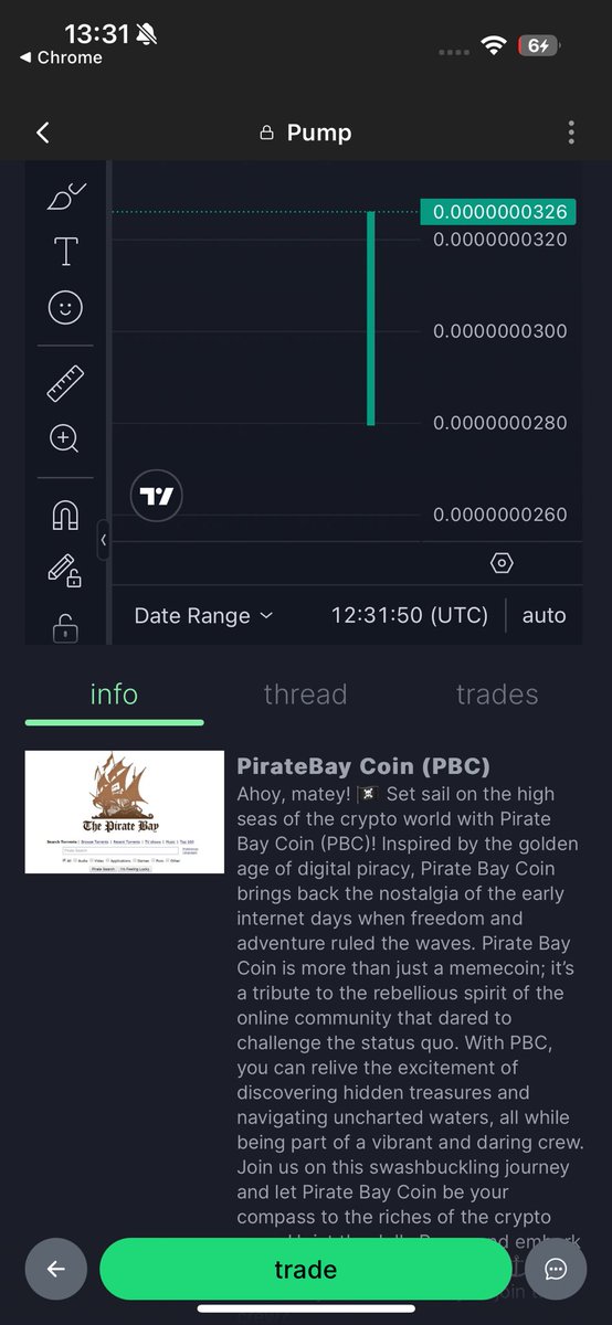 DanielSvenning5's tweet photo. Ahoy, matey! 🏴‍☠️ WE LIVE!!
Set sail on the high seas of the crypto world with Pirate Bay Coin (PBC)! Inspired by the golden age of digital piracy, Pirate Bay Coin brings back the nostalgia of the early internet days when freedom and adventure ruled the waves. https://t.co/6SazsbvmHn