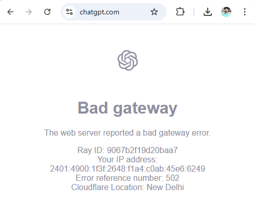 rutanshtech's tweet photo. ChatGPT's down? Rutansh Tech's AI expertise could've prevented that. We handle web/app dev, AI dev, data analytics, and more. #NoOutages #AI #ChatGPT #OpenAI #AIreliability #TechAlternatives https://t.co/lDg7yQaBLa