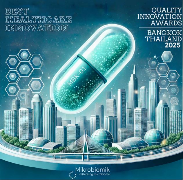 #BizkaiaDenontzat #BICBizkaia

Reconocimiento global a #Mikrobiomik, #microbiota

🥇MBK-01 - Quality Innovation Awards, #QIA:

❗️ mejor Innovación en el Sector Salud 

❗️ máximo galardón de la competición "Innovación de Innovaciones"