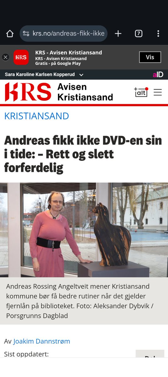 Denne saken her. Han skal fuckings låne en film fra biblioteket, blir forbanna fordi de ikke har den inne og krever at de skal dekke kostnaden for å kjøpe filmen selv. Psykiatrien i Norge er rettogslett for dårlig.
