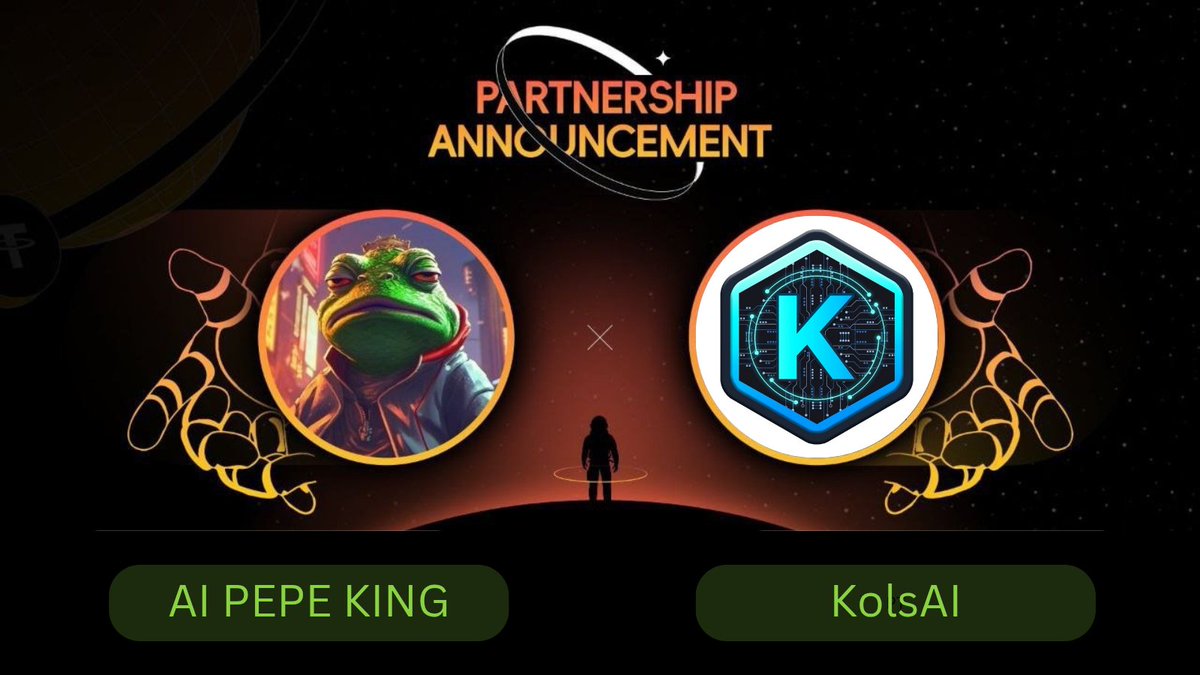 Definews_Info's tweet photo. 🚨  @AIPepeKing and @KolsAI_io are teaming up! 
 
This partnership brings:
🤖  Free #AIBOT from #AIPEPE to help KolsAI with customer service
📊  Real-time crypto signals and trend analysis with #KolsAI

🔽 VISIT 
https://t.co/MXKPREHYlB
#Definews https://t.co/fh7xuPa6KH