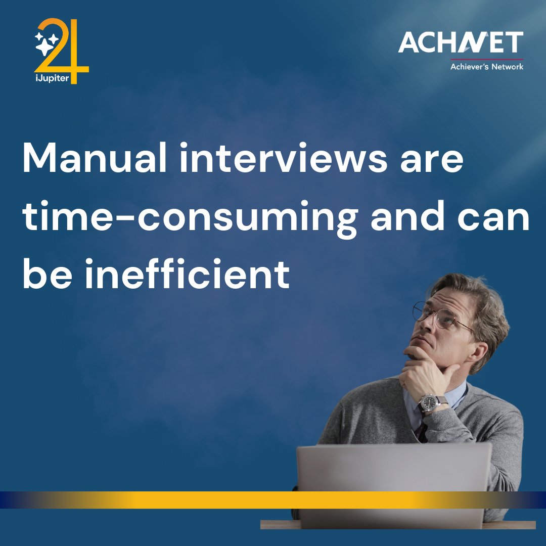 ACHNET_tweets's tweet image. Get ready to transform your interviews with iJupiter™! Automate scheduling and conduct interviews seamlessly. 

Coming soon! 
#AIInterviews #iJupiter