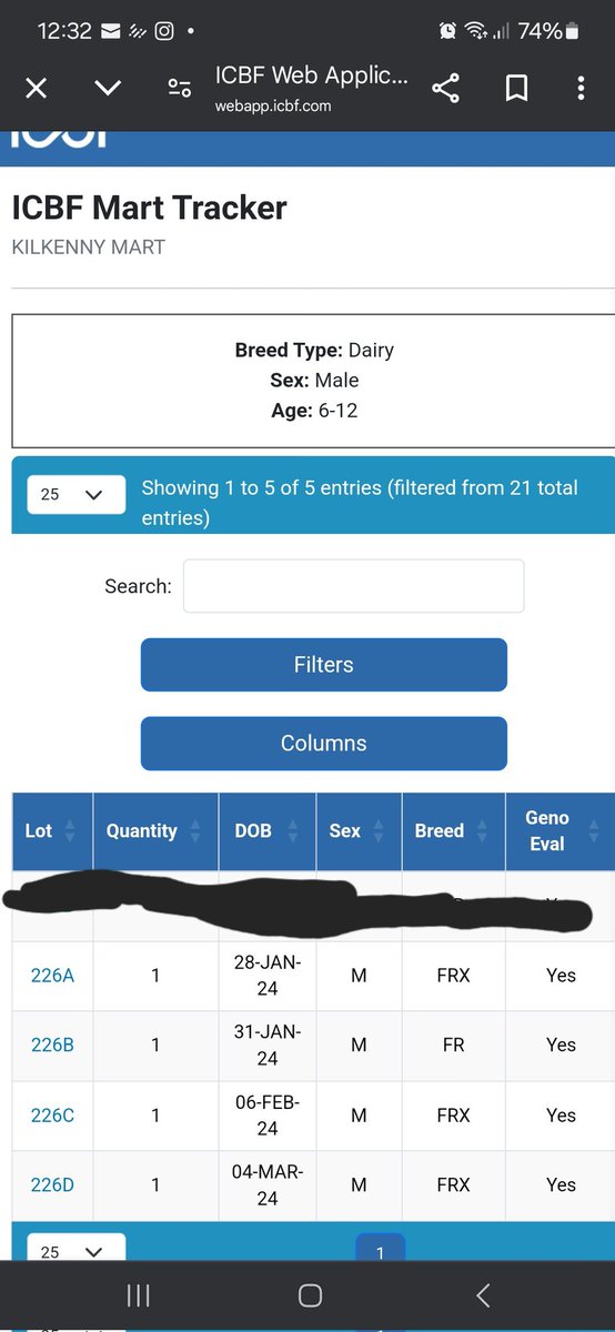 Tried out the ICBF mart tracker <a href="/HerdPlus/">ICBF</a> to check out our 4 young bulls going for sale today at <a href="/KilkennyMart/">Kilkenny Mart</a>. Would be ideal lads as teasers or for finishing #martbids
