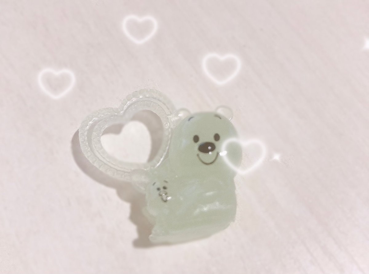 昨日ご主人様にいただいたバスボムから𝘚𝘦𝘤𝘳𝘦𝘵蓄光プーさんでた‼️‼️つよい