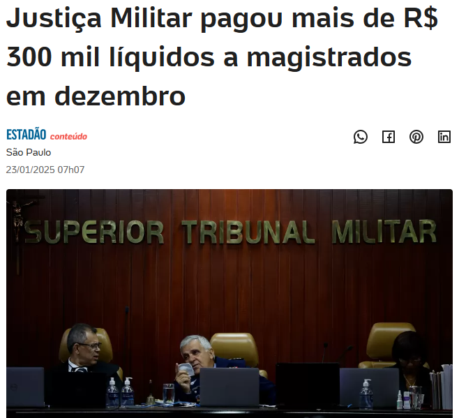 se você apoia o fim da justiça militar, retuite 👍
