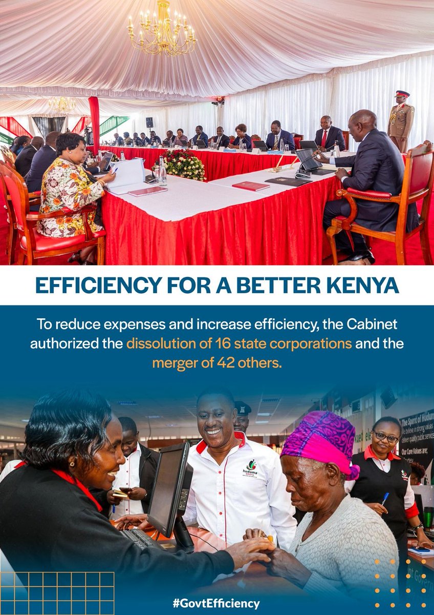 NaekuMercy's tweet photo. Only a fool would oppose the merging of parastatals to ensure #GovtEfficiency. Quite a significant amount will be saved and go to other key priority areas such as agriculture, health, and education. #BoldReformer Raila #MukimoMafia Dp Kithure Kindiki Itungati Miguna Odoyo Murima https://t.co/kq9aWRWti9
