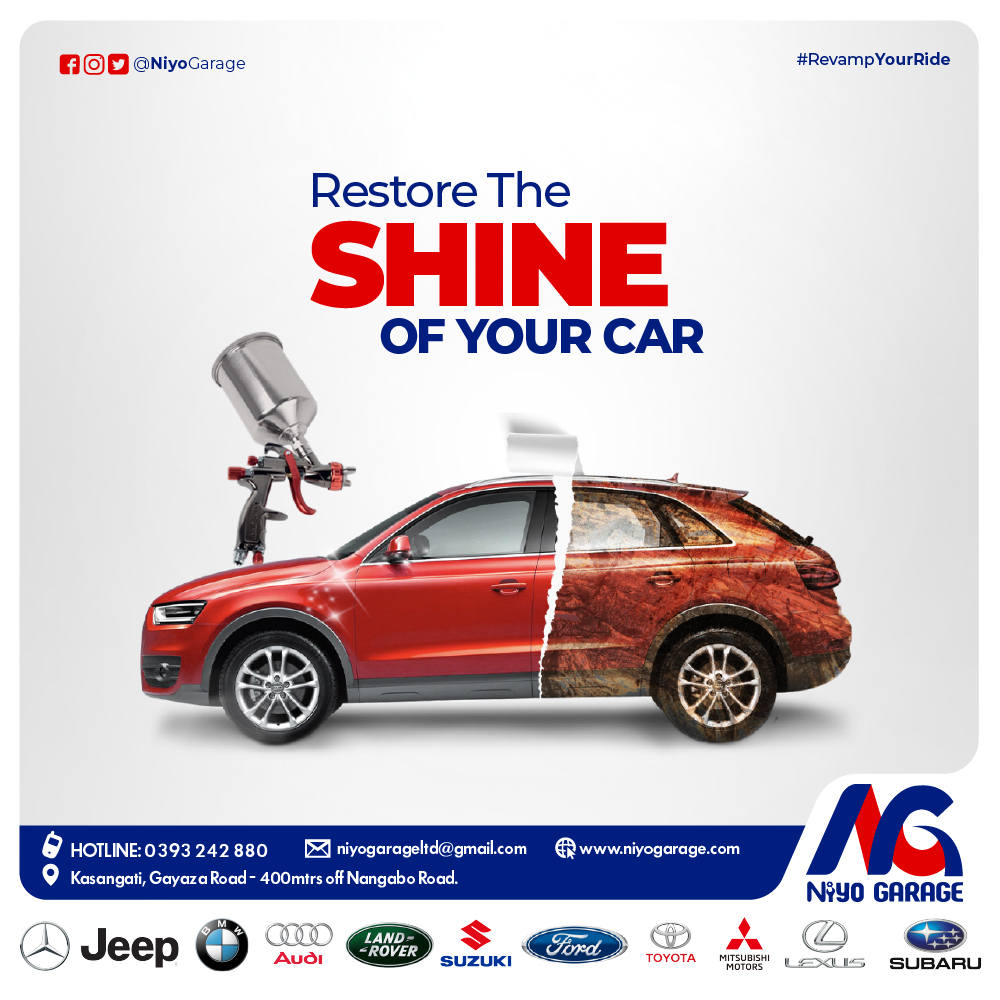 NiyoGarage's tweet image. Restore the Shine of you car and have it look as good as new!. Get in touch with us for the best #bodyreconstruction #panelbeating, #carspray and #restoration services.😉🤩 Find us in Kasangati, 400 meters off Nangabo Rd. #CallOrWhatsapp; 0757001002/0776202785. #PLE2024 #UNEB
