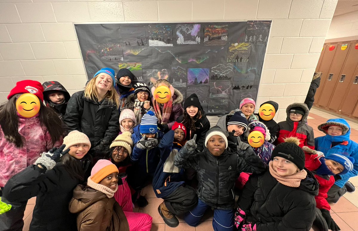 Our finished Aurora Borealis artwork 🌌 <a href="/stpetersmilton/">St. Peter C.E.S.</a>