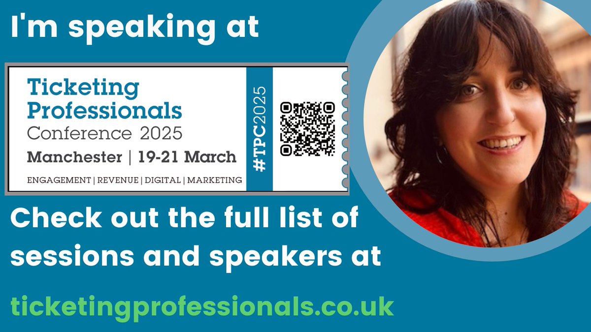 Maurane will be speaking at #TPC2025 this March with Gail from <a href="/CrescentArts/">Crescent Arts Centre</a>! 

They'll be talking about our ticket analysis work around <a href="/BelfastBookFest/">Belfast BookFestival</a> and their Pay What You Decide Scheme. 

ticketingprofessionals.co.uk/2025schedule/?…