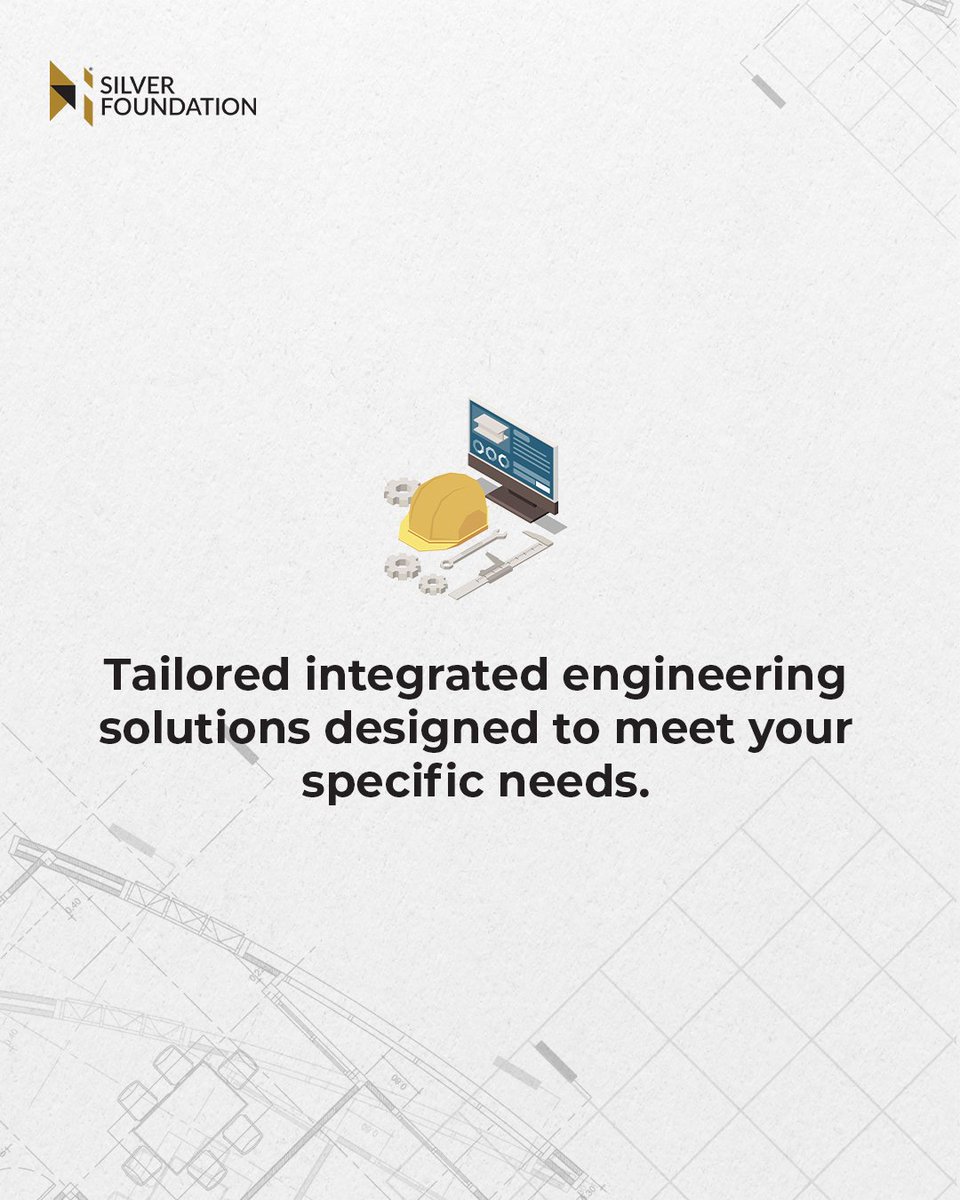 SilverFoundati1's tweet photo. Why You Need Silver Foundation: The Integrated Engineering Solution You’ve Been Looking For!
Meet Silver Foundation—your ideal partner for engineering excellence and project execution!
Let us take your vision to the next level!
#SilverFoundation #BuildWithExcellence https://t.co/MQOYrLJ4Ja
