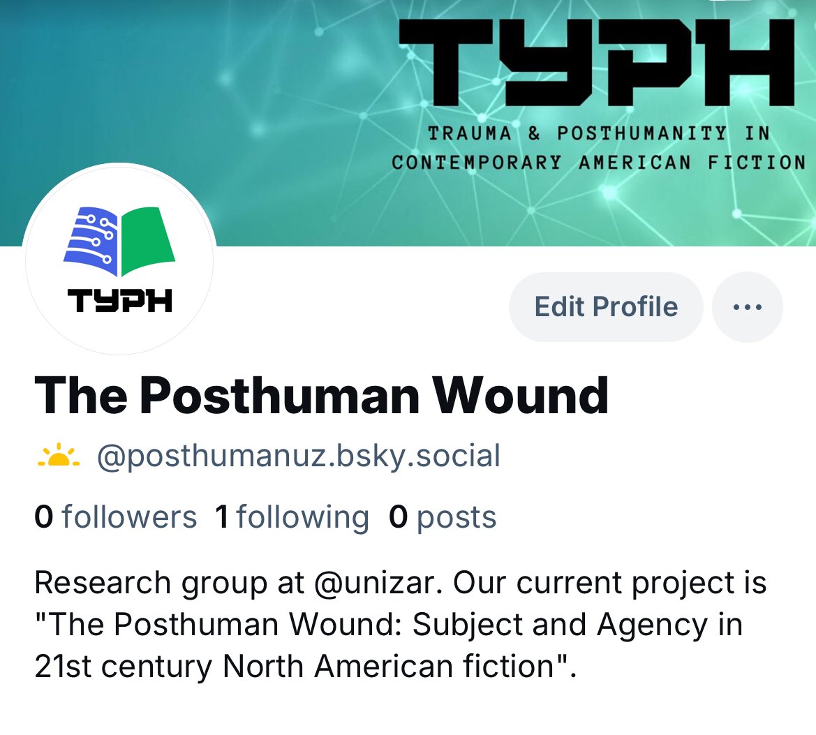 📢📢📢 Important announcement!

The Posthuman Wound is now on Bluesky! 🔹 

You can follow us and find all our updates on @posthumanuz.bsky.social

See you all there! 👋👋