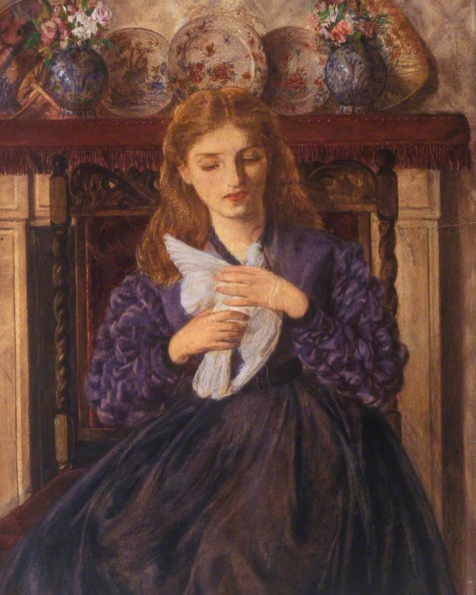 PreRaphSoc's tweet photo. Divine Doves for this week’s #ThursdayTheme: spiritual symbols of peace & resurrection. Rebecca Solomon’s ‘A Wounded Dove’ (1872), ‘The Return of the Dove to the Ark' by John Everett Millais (1851) and Marie Spartali Stillman’s ‘Love’s Messenger’ (1855) 🕊. https://t.co/GbPbzz83eD