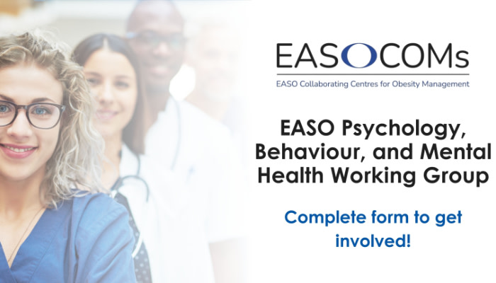 Get involved with the EASO Psychology, Behaviour, and Mental Health Working Group!

Join this EASO Working Group to collaborate with other relevant health professionals to share insights and identify knowledge gaps.🤝

Find out more👇
easo.org/get-involved-w…
#Obesity