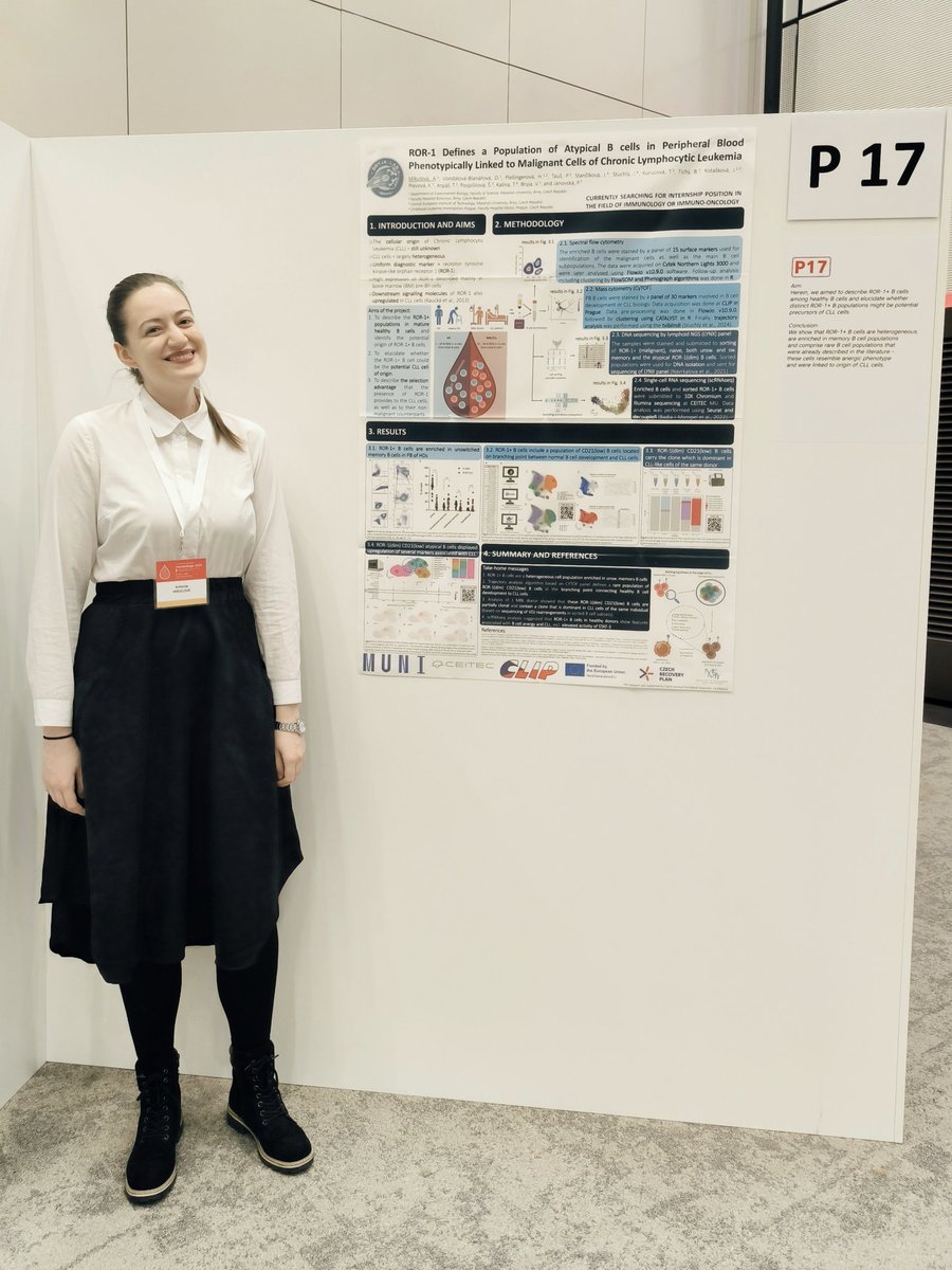 What an amazing experience to represent <a href="/bryjalab/">Bryjalab</a> and our work on #CLLcelloforigin at the conference #Hematologie2025 🩸

Huge thanks goes to the organizers for this opportunity to present my poster from #ECI2024 in Dublin, and also for organization of this great event 😊