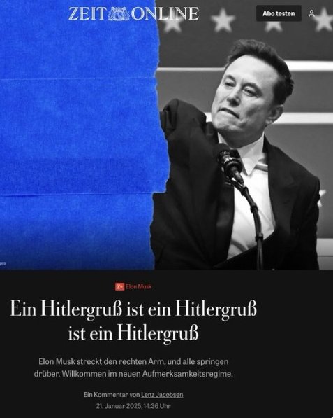 NoHayNothing's tweet photo. @elonmusk You are so Nazi. https://t.co/gZ7Afvj0hY