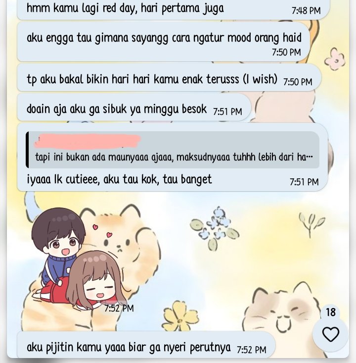 pacarku 🙂‍↕️🙂‍↕️ better tho gak nyuruh minum air anget