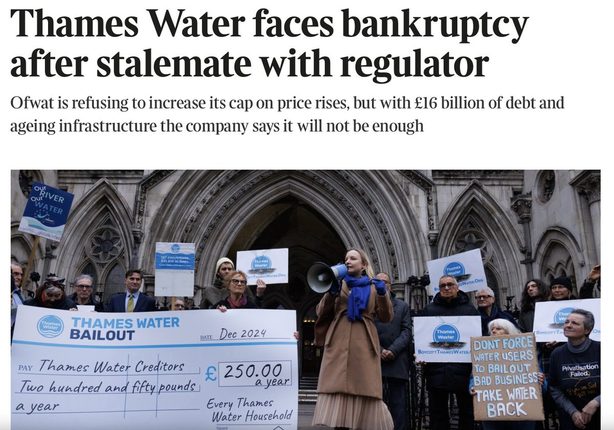 labourlewis's tweet image. If it collapses into Special Administration, consumers could be saddled with its £16bn debt.

A loophole in the Water (Special Measures) Bill allows this.

I'm backing an amendment to the bill to #BanTheBailouts under SAR.

Make sure your MP supports it: actionnetwork.org/letters/urgent…