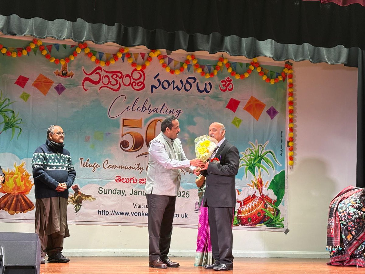 India in Birmingham (@cgi_bghm) on Twitter photo CG <a href="/venkatifs/">Venkatachalam M</a> was delighted to attend the 50th Anniversary celebrations organized by the Telugu Community Association, Preston, Lancashire, on the occasion of Makara Sankranti. A wonderful event celebrating tradition and community spirit! <a href="/IndianDiplomacy/">Indian Diplomacy</a> <a href="/diaspora_india/">Diaspora India Connect</a> CG <a href="/venkatifs/">Venkatachalam M</a> was delighted to attend the 50th Anniversary celebrations organized by the Telugu Community Association, Preston, Lancashire, on the occasion of Makara Sankranti. A wonderful event celebrating tradition and community spirit! <a href="/IndianDiplomacy/">Indian Diplomacy</a> <a href="/diaspora_india/">Diaspora India Connect</a>