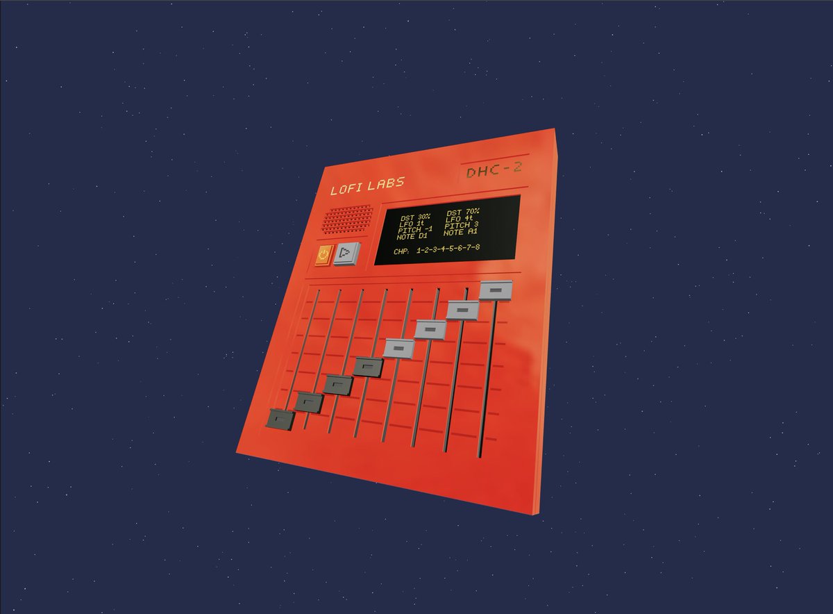 lofi_labs's tweet photo. For the beatmakers and art collectors: the DHC-2 has arrived and is now live on fxhash in a few fancy colors - like this red plastic. 

https://t.co/aw8d7kPT8M https://t.co/zt3I2AoQbn