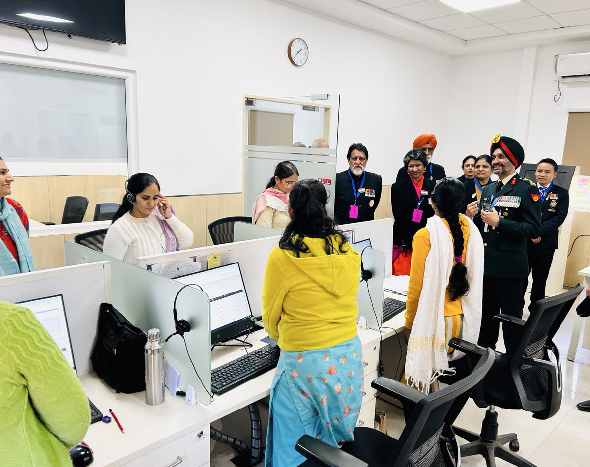 DIAV20's tweet photo. Veteran Tableau Team visited Directorate of Indian Army Veterans @DIAV20 on 23 Jan 2025, and was briefed on the significant initiatives undertaken by the #IndianArmy to support #VeerNaris, #NoKs and #Veterans. These included #ProjectNAMAN, #VSK+, and various measures aimed at facilitating accurate documentation, welfare, and grievance redressal. The team also took the opportunity to appreciate the exceptional work being done by #IndianArmy in ensuring the well-being and support of our esteemed veterans and their families.
These heroes, who once served the nation with unmatched courage, are now contributing to nation-building and making the #IndianArmy proud through their continued service and dedication. Their efforts in shaping a stronger, better #INDIA are a testament to their unwavering commitment, both in uniform and beyond.
#VeteranWelfare
#IndianArmyWeCare
@OfficialAwwa
@adgpi